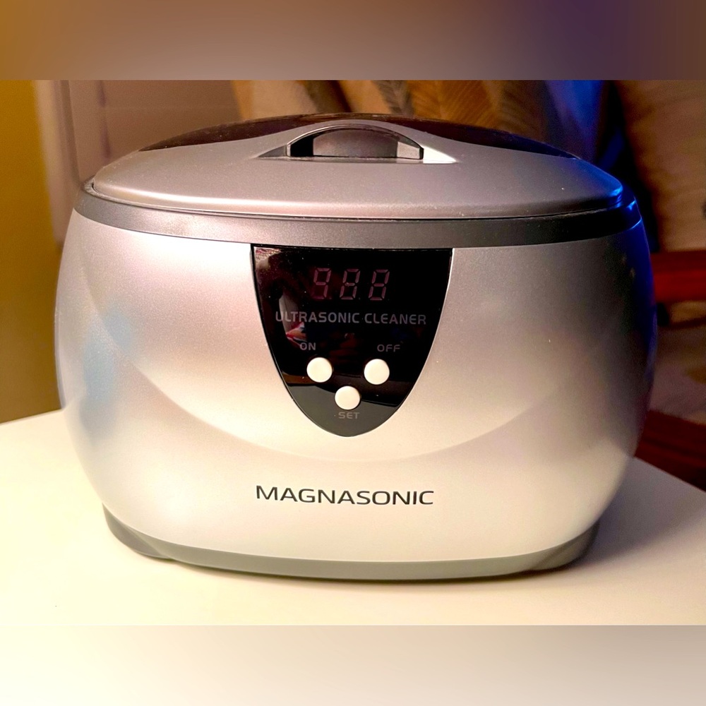 Silver Ultrasonic Cleaner — Gentle Home Cleaning
